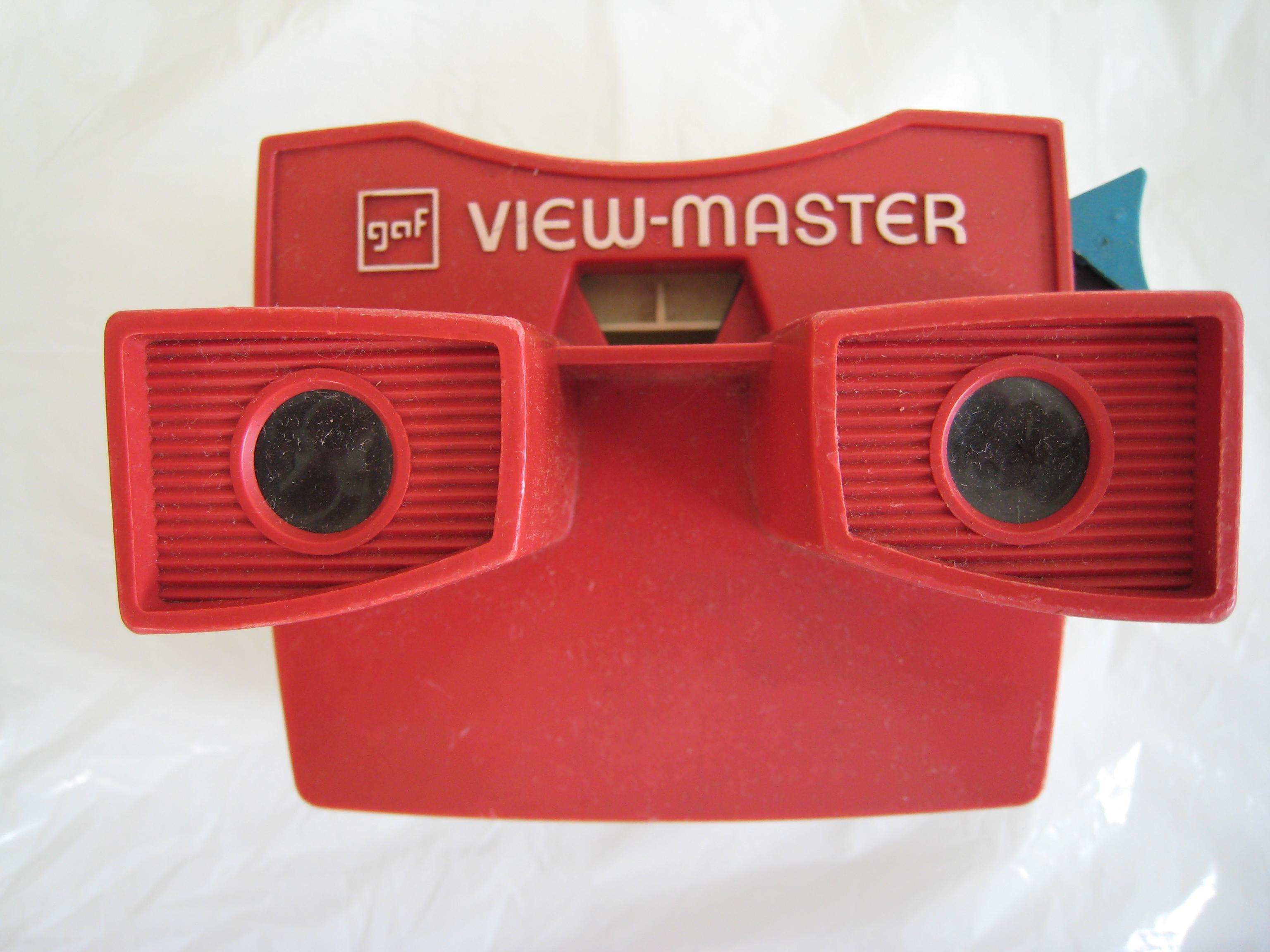 red viewfinder toy